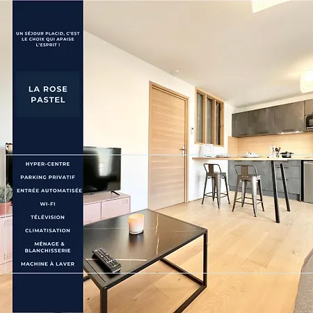 La Rose Pastel - Parking - Hyper Centre - Neuf 公寓